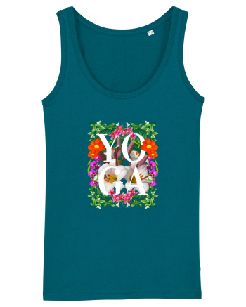Yoga Este Sportul Meu Favorit Design Cu Flori Ocean Depth