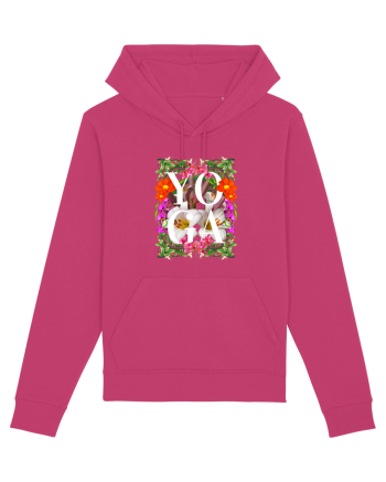 Yoga Este Sportul Meu Favorit Design Cu Flori Raspberry