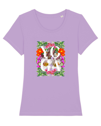 Yoga Este Sportul Meu Favorit Design Cu Flori Lavender Dawn