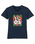 Yoga Este Sportul Meu Favorit Design Cu Flori Tricou mânecă scurtă guler V Bărbat Presenter