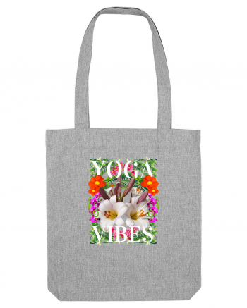 Yoga Vibratii Design Cu Flori Heather Grey