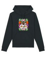 Yoga Vibratii Design Cu Flori Hanorac Unisex Drummer