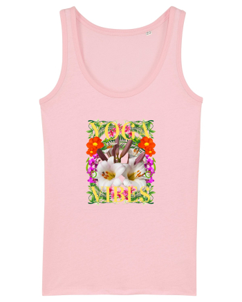 Yoga Vibratii Design Cu Flori Cotton Pink