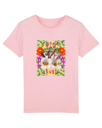 Yoga Vibratii Design Cu Flori Cotton Pink