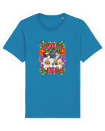 Yoga Vibratii Design Cu Flori Tricou mânecă scurtă Unisex Rocker
