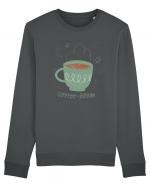 Coffee Break - green Bluză mânecă lungă Unisex Rise