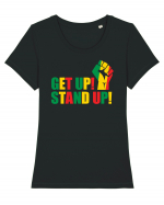 Get Up Stand Up Tricou mânecă scurtă guler larg fitted Damă Expresser