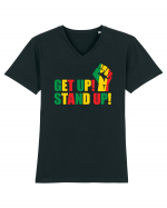 Get Up Stand Up Tricou mânecă scurtă guler V Bărbat Presenter