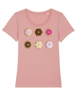 Glazed Donuts Tricou mânecă scurtă guler larg fitted Damă Expresser