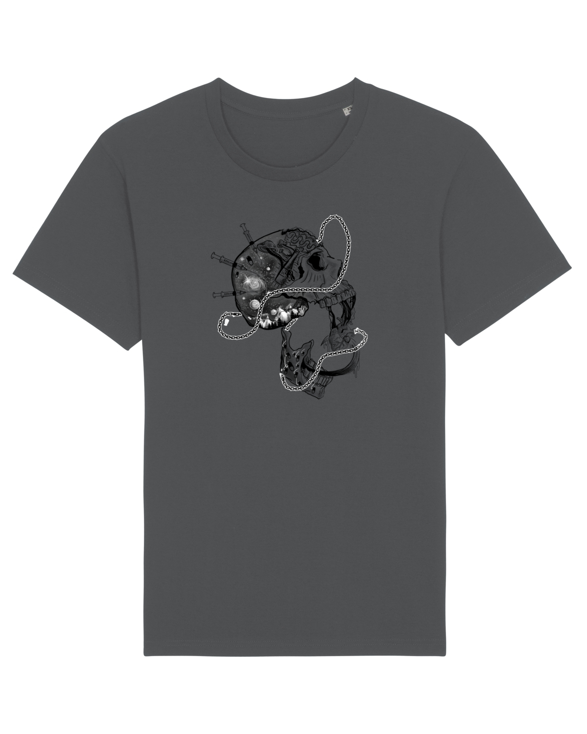 Tricou mânecă scurtă Unisex Rocker Anthracite