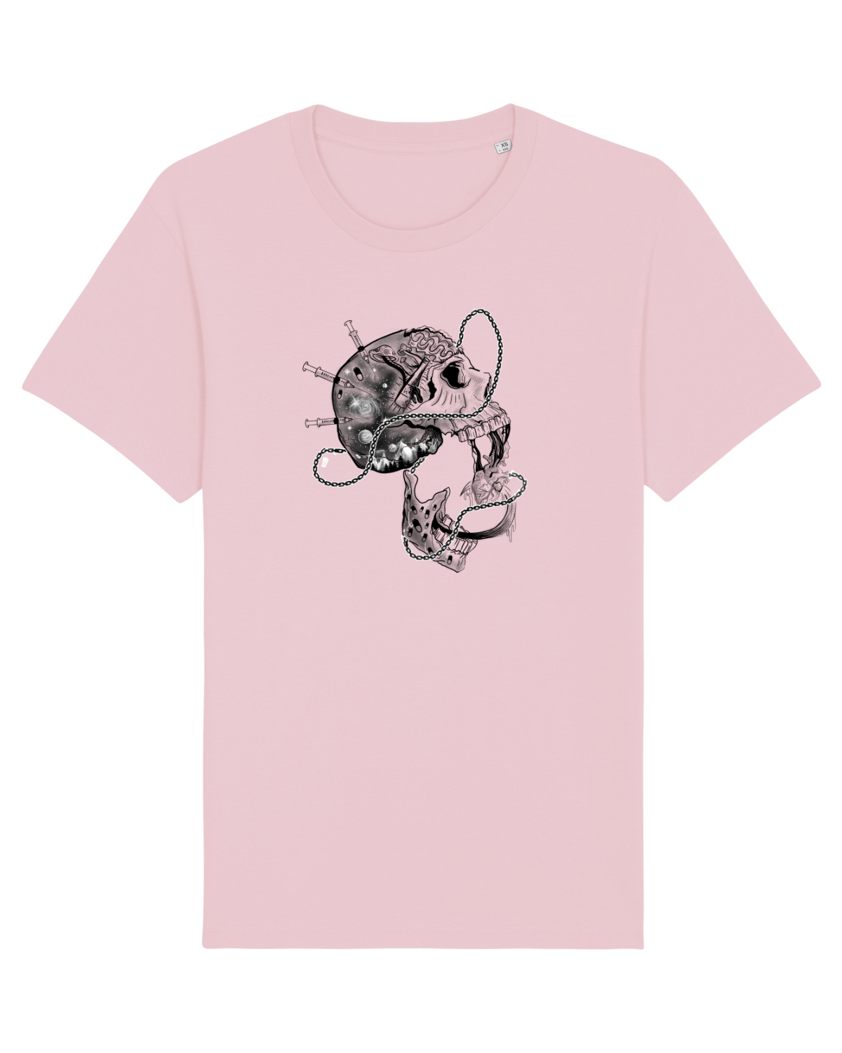 Tricou mânecă scurtă Unisex Rocker Cotton Pink