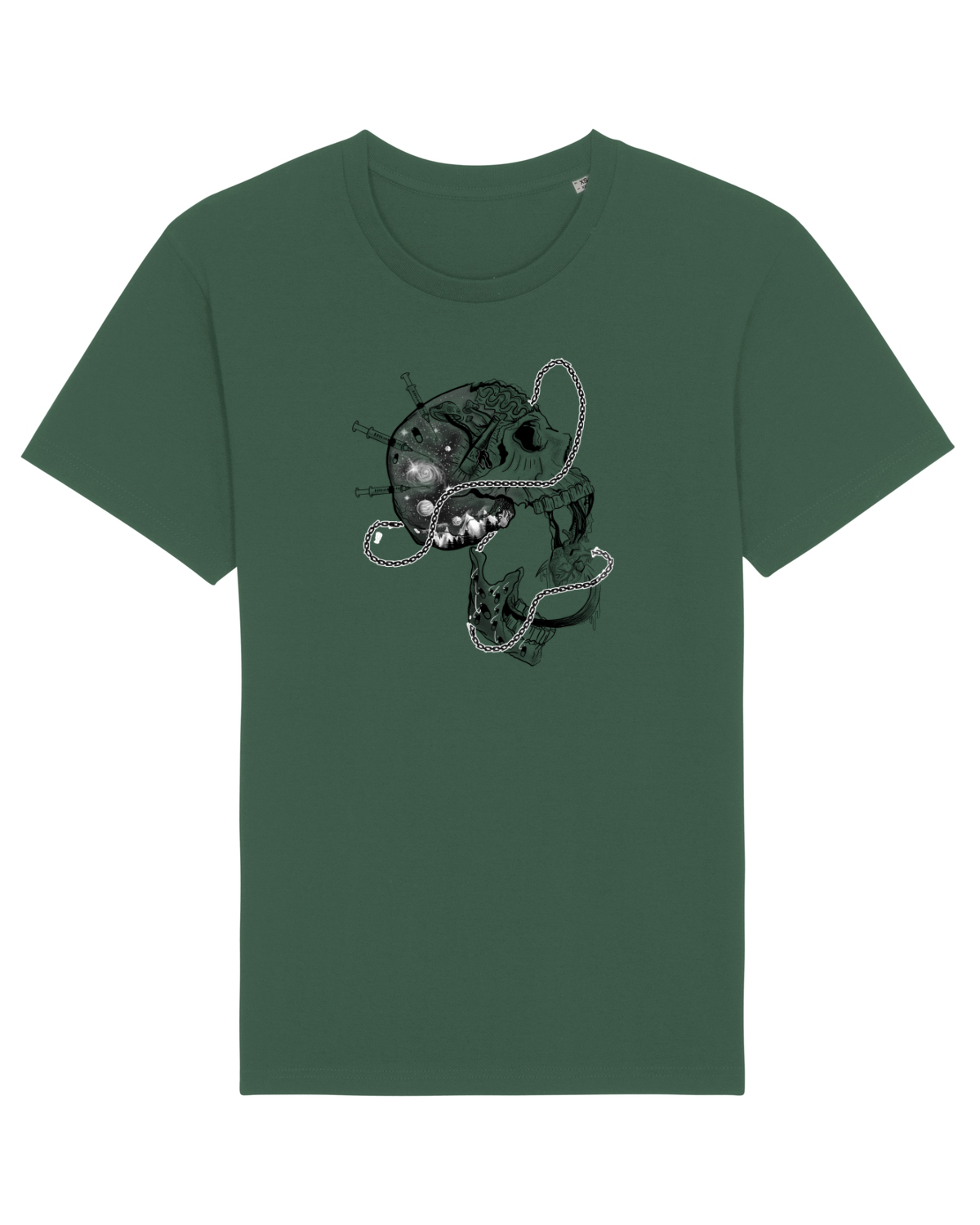 Tricou mânecă scurtă Unisex Rocker Bottle Green