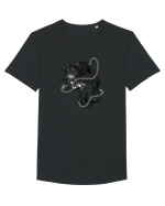 No more drugs Tricou mânecă scurtă guler larg Bărbat Skater
