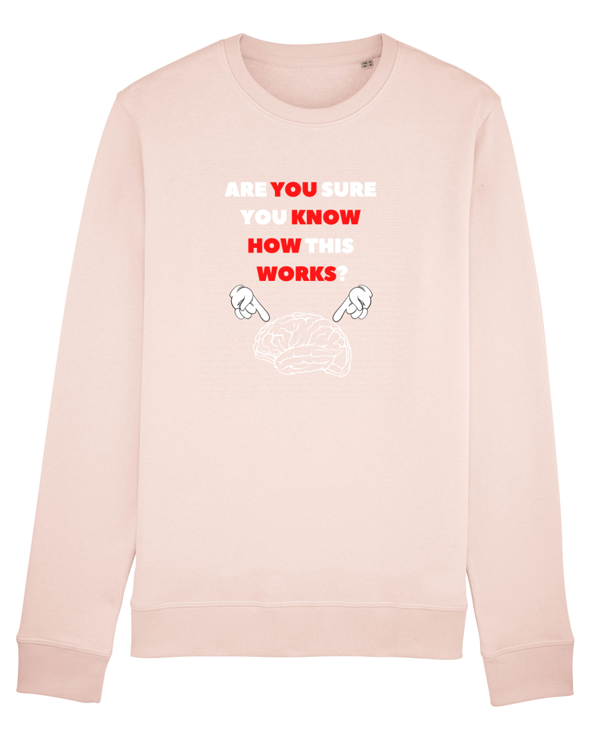 Bluză mânecă lungă Unisex Rise Candy Pink