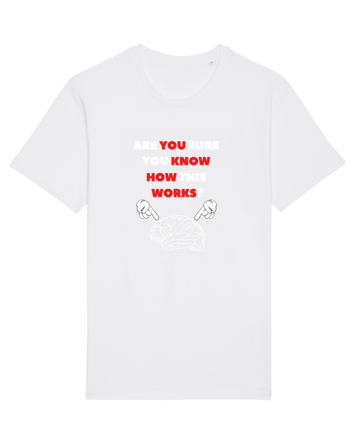 Tricou mânecă scurtă Unisex Rocker White