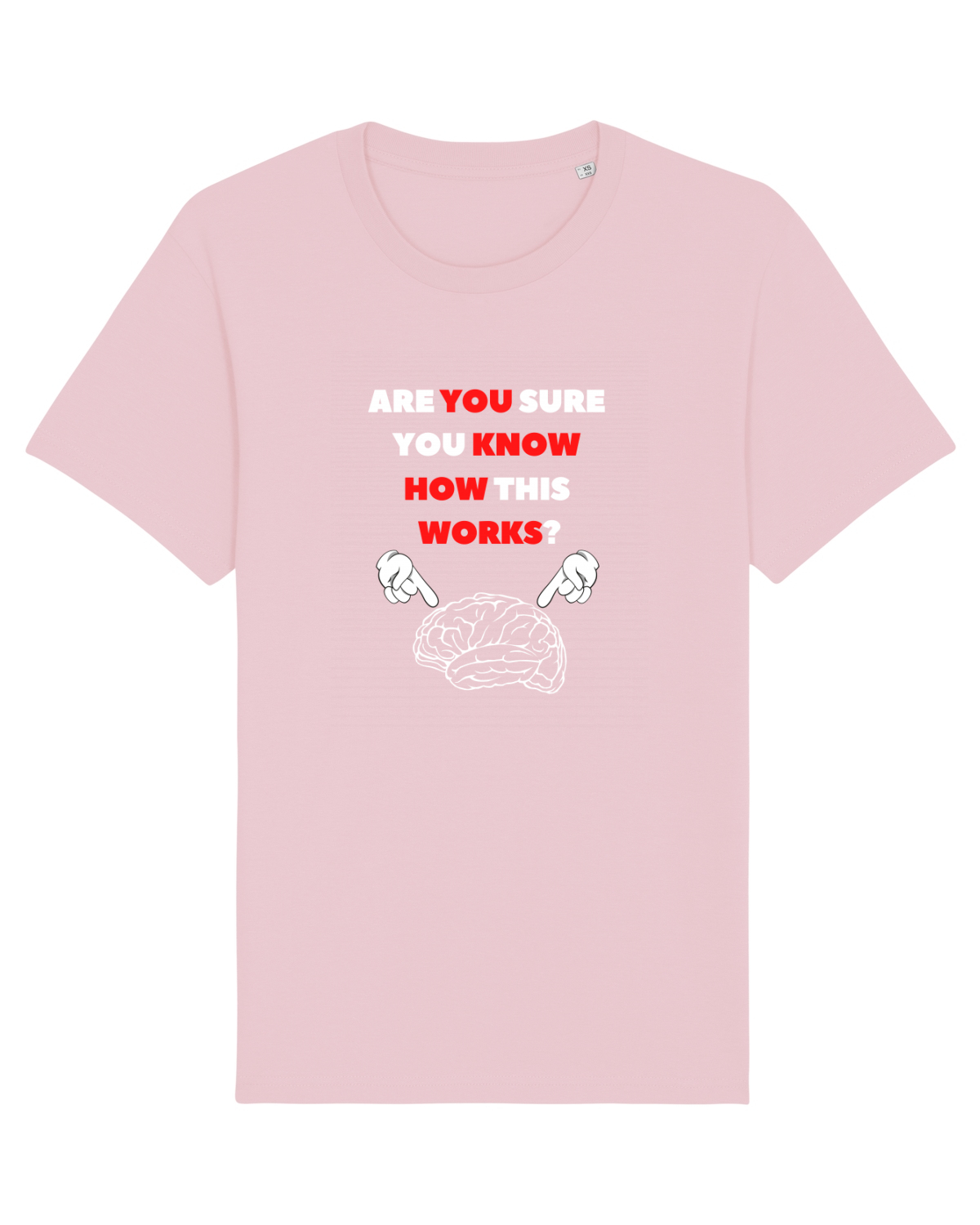 Tricou mânecă scurtă Unisex Rocker Cotton Pink