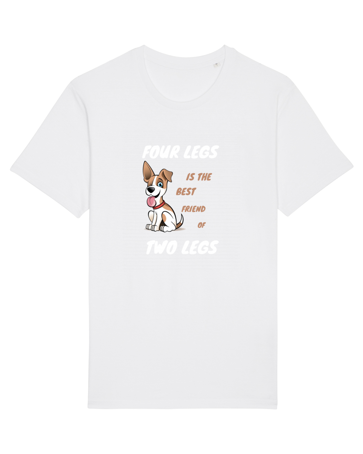 Tricou mânecă scurtă Unisex Rocker White