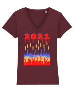 Funny 2021 Tricou mânecă scurtă guler V Damă Evoker