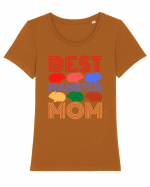 Best Hamster Mom Tricou mânecă scurtă guler larg fitted Damă Expresser