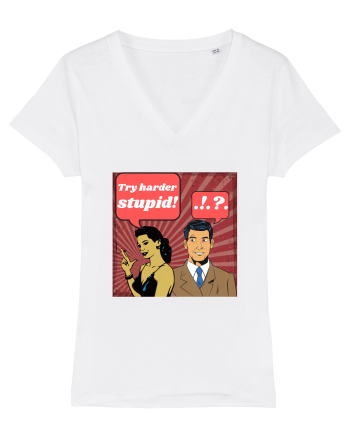 Retro Romance Comic White