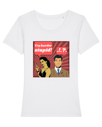 Retro Romance Comic White