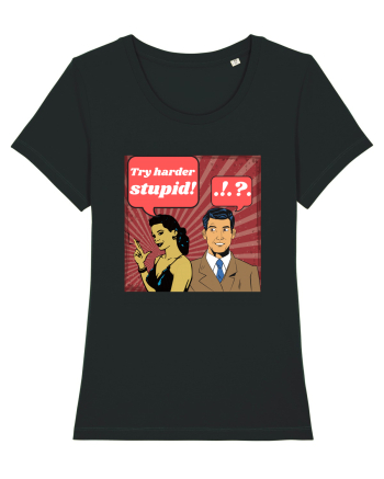 Retro Romance Comic Black