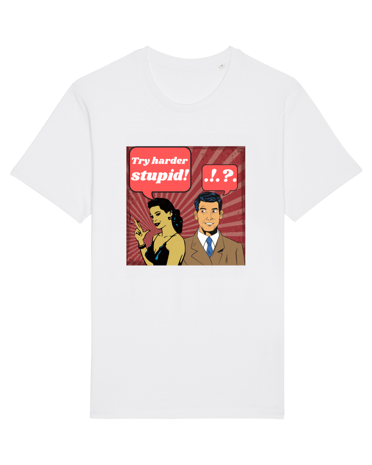 Tricou mânecă scurtă Unisex Rocker White