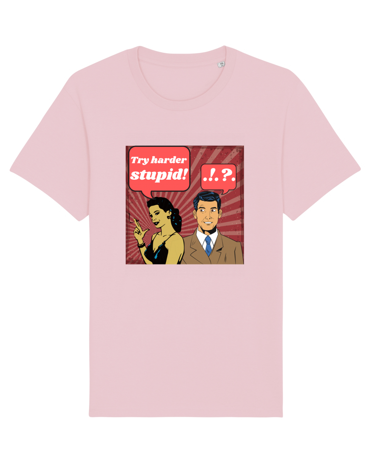 Tricou mânecă scurtă Unisex Rocker Cotton Pink