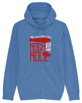 Retro Vintage Rock And Roll Bright Blue