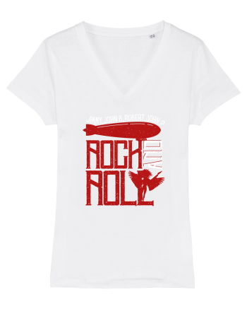 Retro Vintage Rock And Roll White