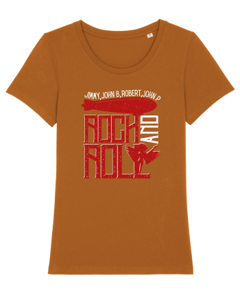 Retro Vintage Rock And Roll Roasted Orange