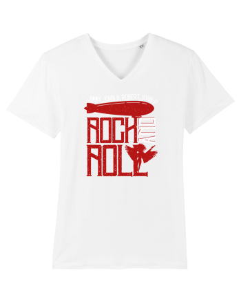 Retro Vintage Rock And Roll White