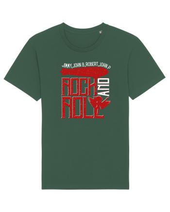 Retro Vintage Rock And Roll Bottle Green