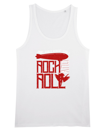 Retro Vintage Rock And Roll White