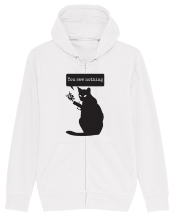 You Saw Nothing Funny Killer Cat White