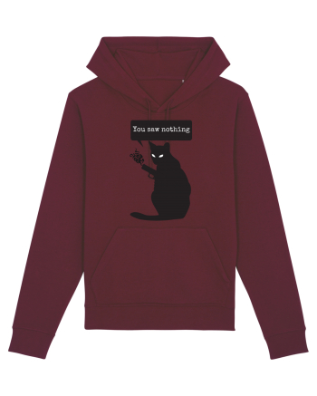 You Saw Nothing Funny Killer Cat Burgundy