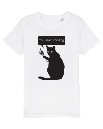 You Saw Nothing Funny Killer Cat White