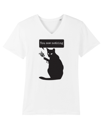 You Saw Nothing Funny Killer Cat White