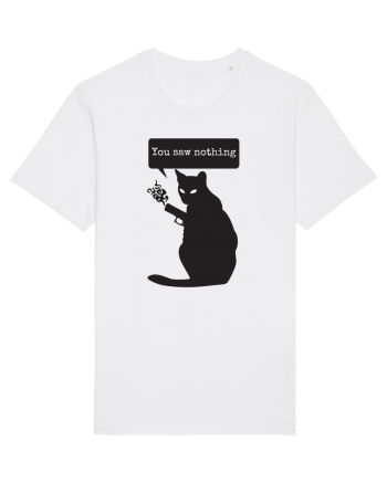 You Saw Nothing Funny Killer Cat White