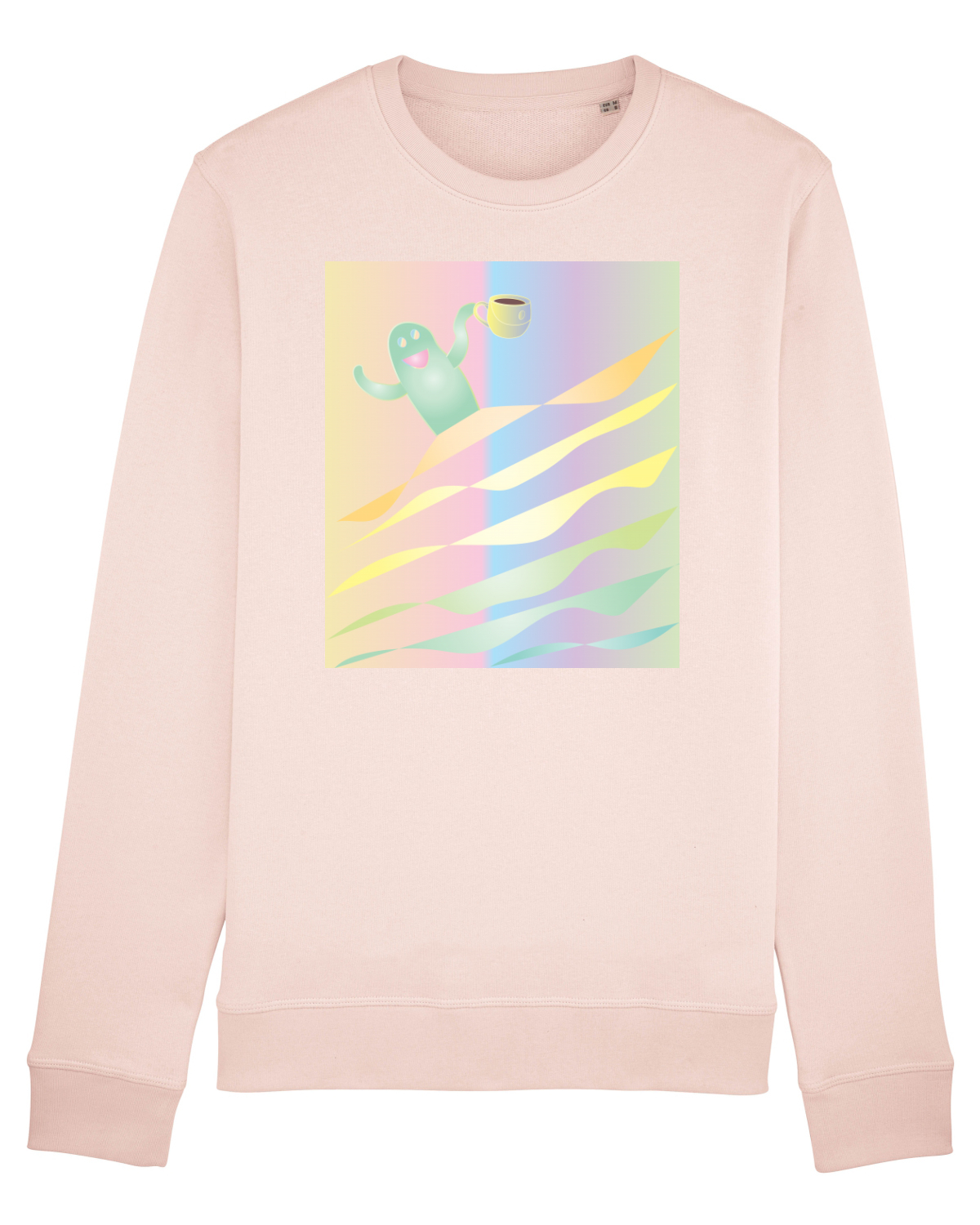 Bluză mânecă lungă Unisex Rise Candy Pink