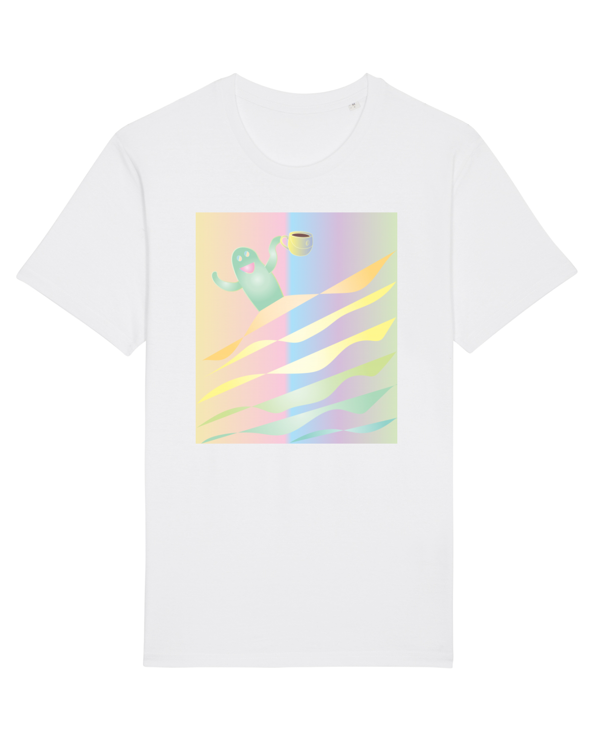 Tricou mânecă scurtă Unisex Rocker White