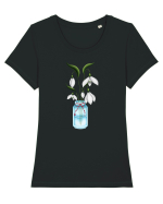 Snowdrops Tricou mânecă scurtă guler larg fitted Damă Expresser