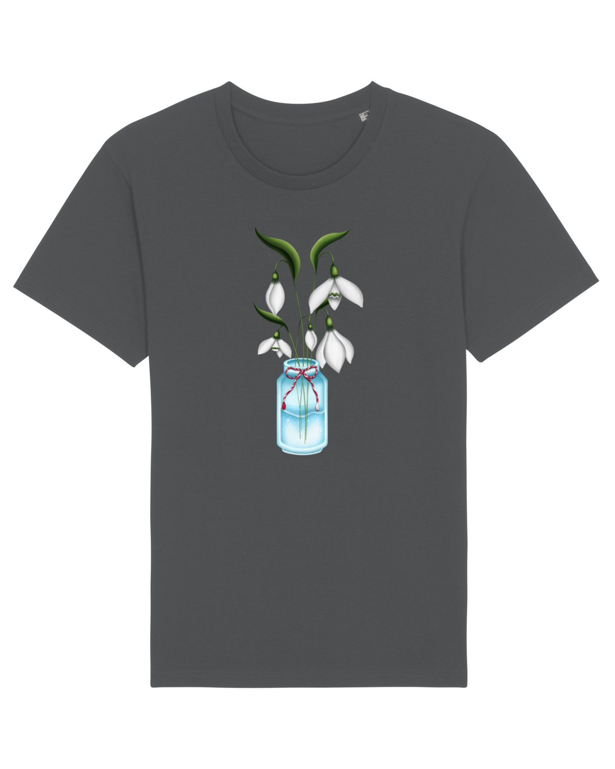 Tricou mânecă scurtă Unisex Rocker Anthracite