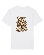 Șezi blând și be' pălincă! Tricou mânecă scurtă Unisex Rocker