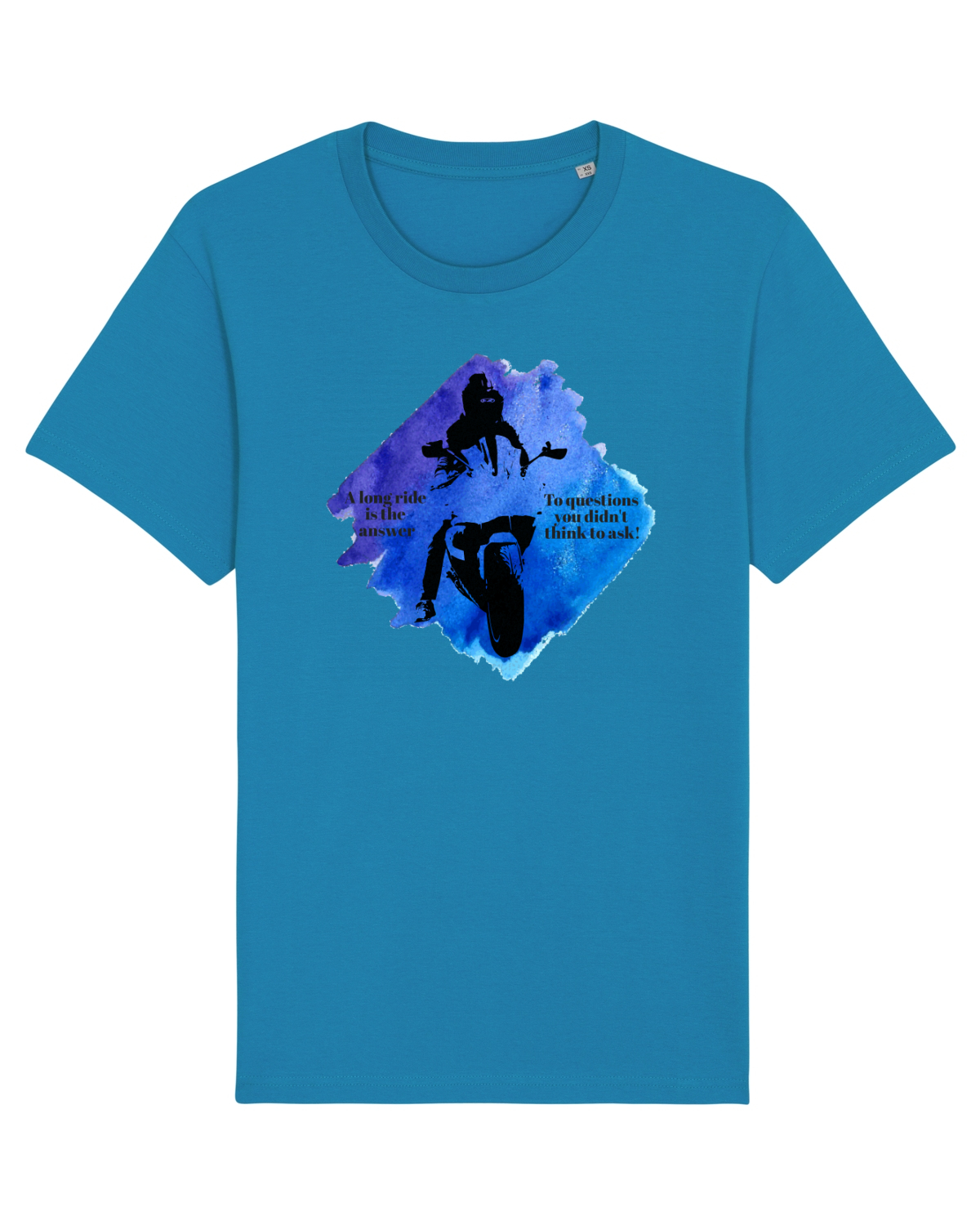 Tricou mânecă scurtă Unisex Rocker Azur