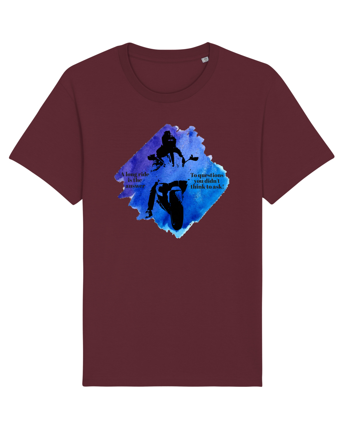 Tricou mânecă scurtă Unisex Rocker Burgundy