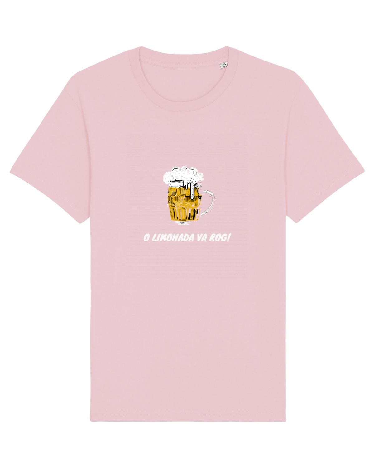 Tricou mânecă scurtă Unisex Rocker Cotton Pink
