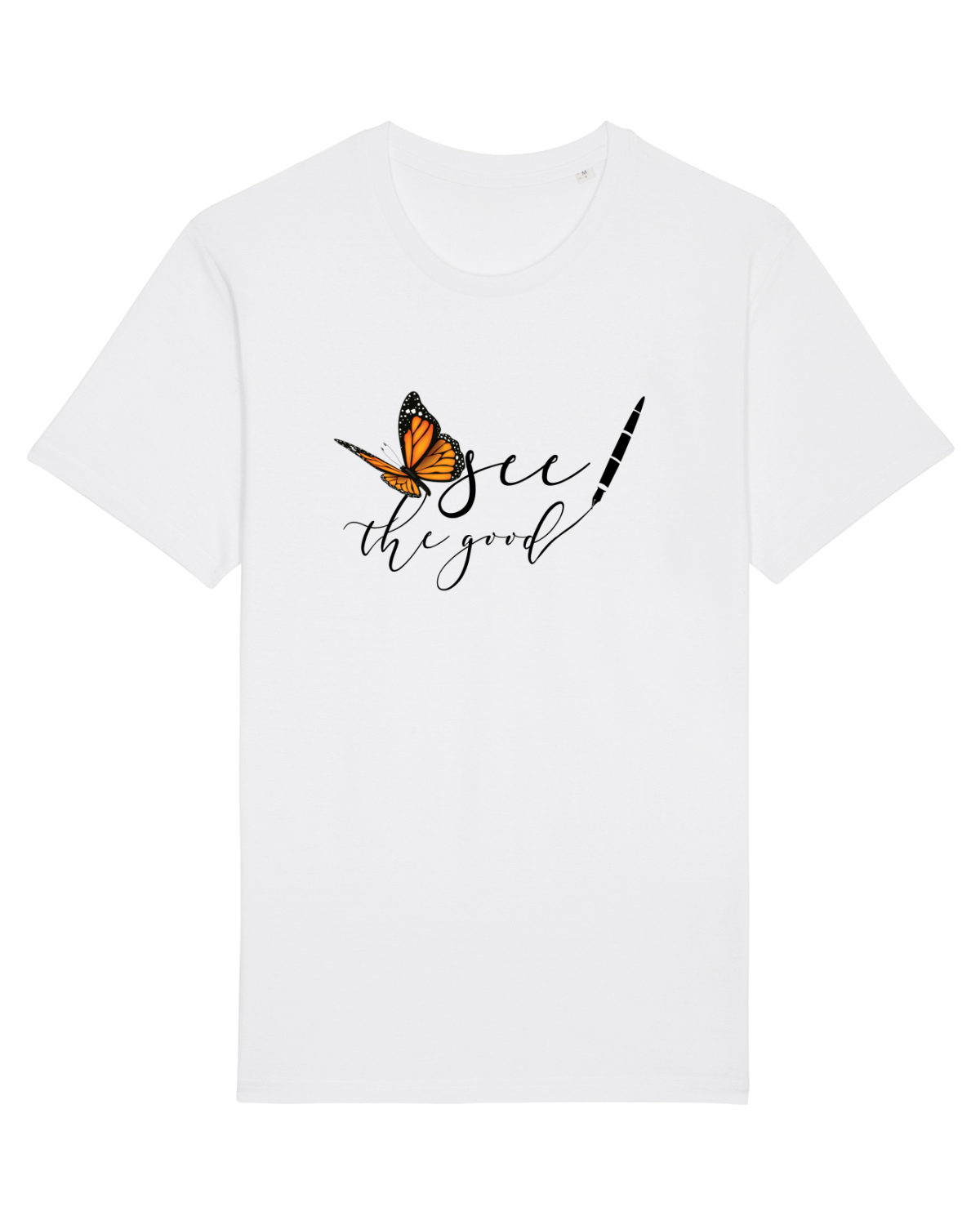 Tricou mânecă scurtă Unisex Rocker White