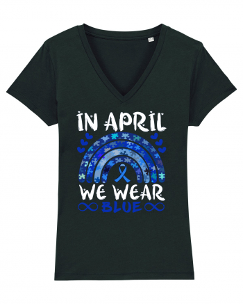 In Aprilie purtam albastru. Luna Autismului. In April we wear blue. Autism Black