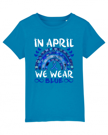 In Aprilie purtam albastru. Luna Autismului. In April we wear blue. Autism Azur